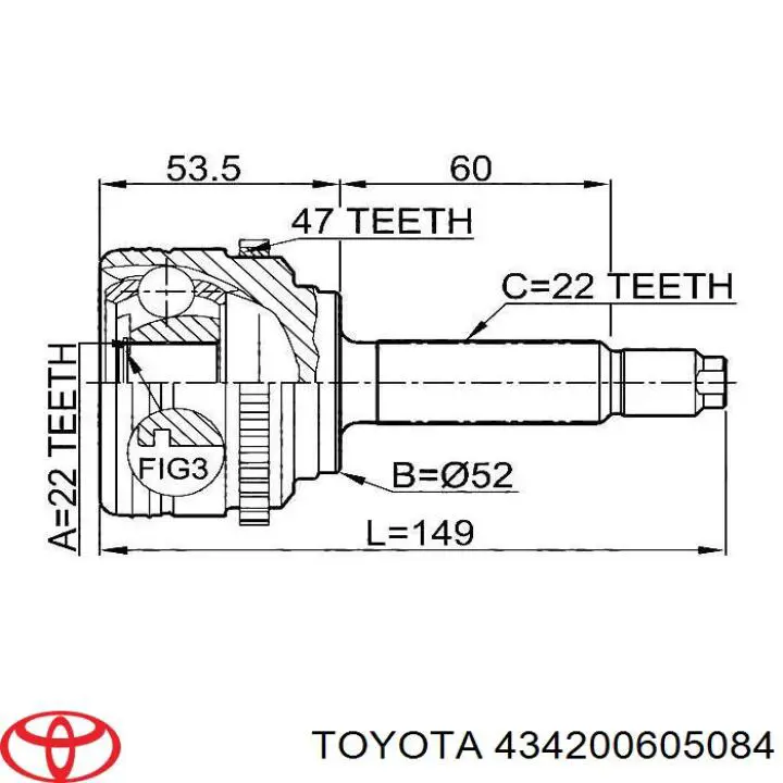  434200605084 Toyota