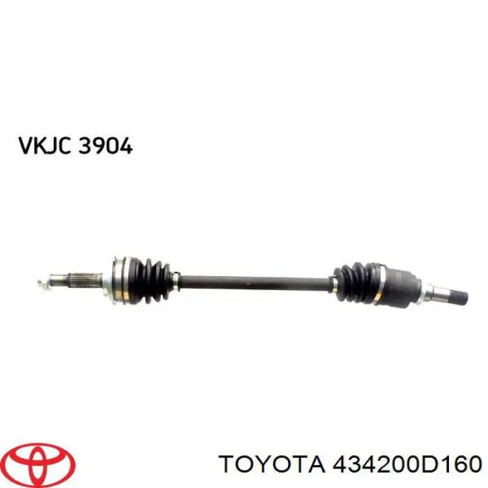 Привід передній лівий Toyota 434200D160 ціна, від 36.40 USD