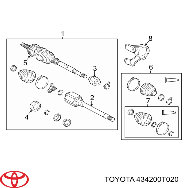 Купити Ліва піввісь Lexus RX 450H/350L/200T L25
