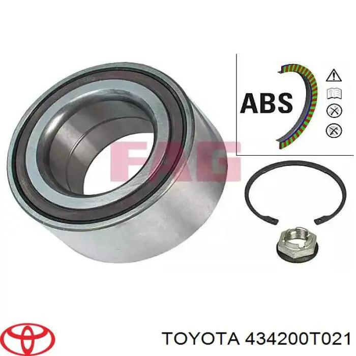 Піввісь (привід) передня, ліва 434200T021 Toyota