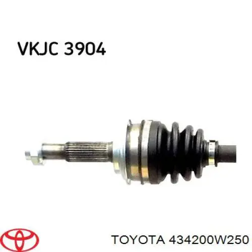 Ліва піввісь 434200D170 Toyota
