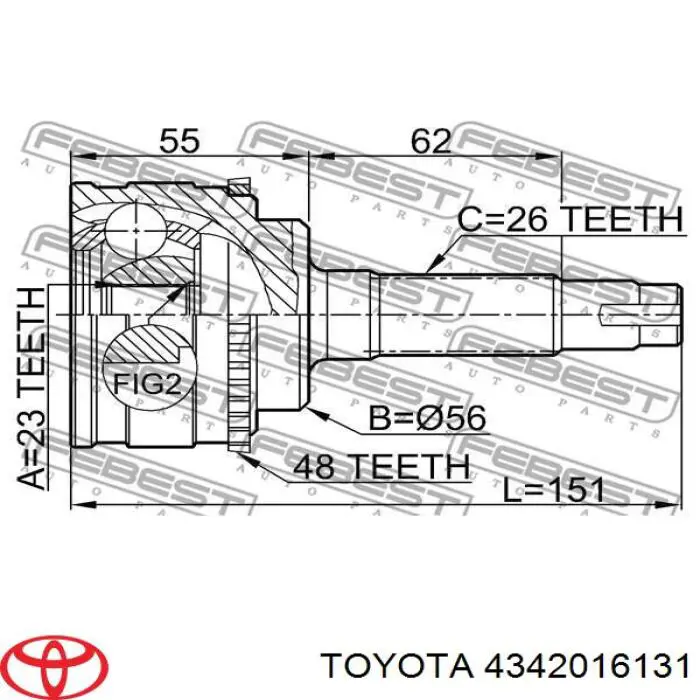  4342016131 Toyota