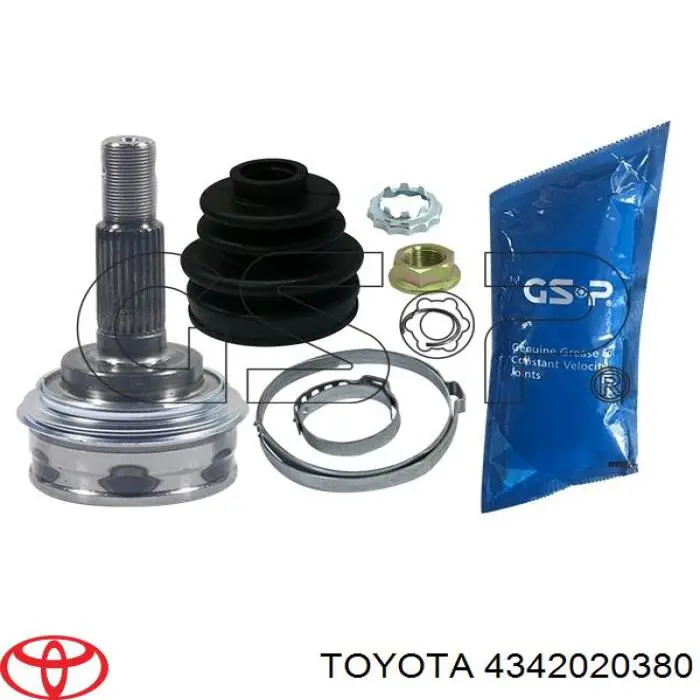 ШРУС зовнішній передній 4342020380 Toyota