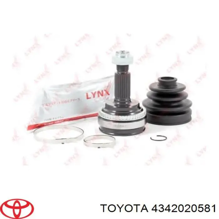 Ліва піввісь 4342012590 Toyota