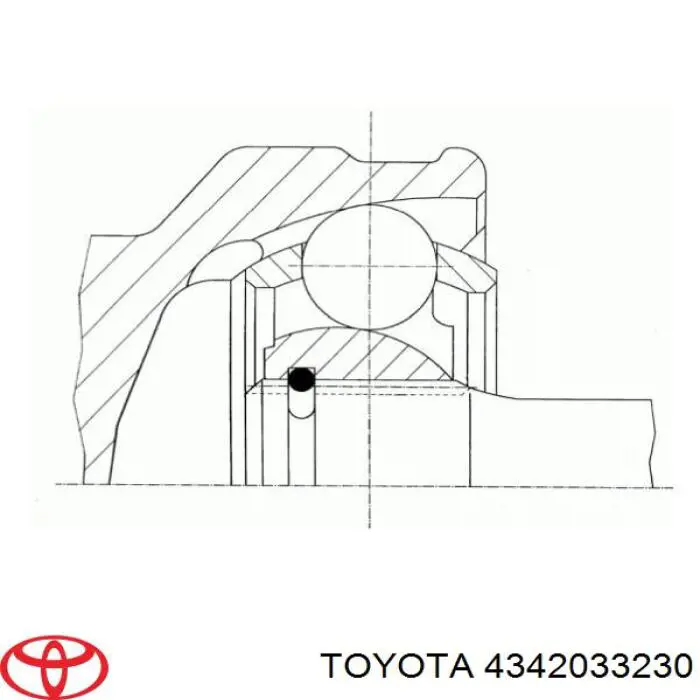 Купити 4342033230 Toyota Ліва піввісь