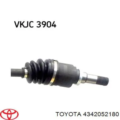 434200D370 Toyota Привід лівий
