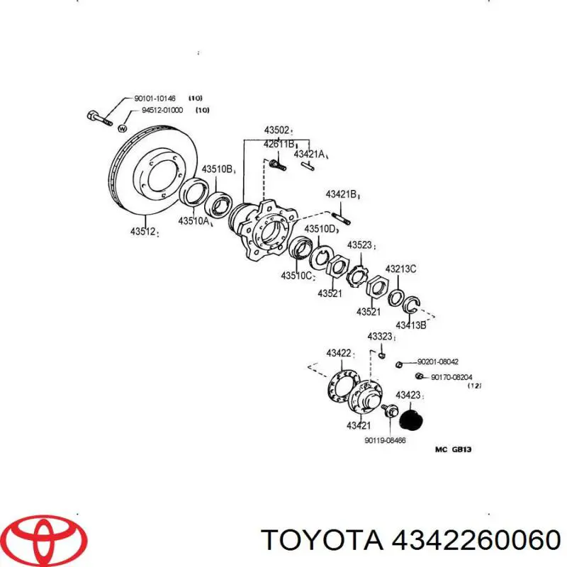 Прокладка фланця задньої піввісі Toyota 4342260060 ціна, від 1.90 USD
