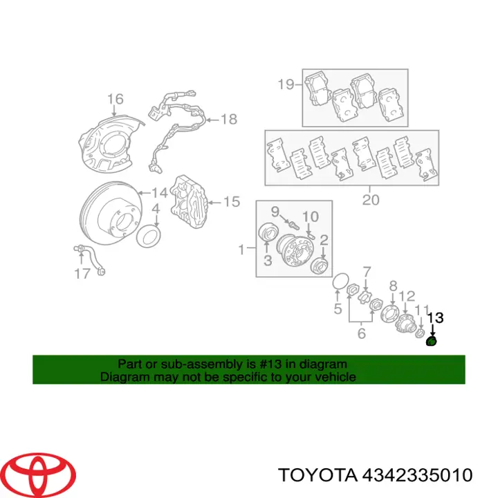 Купити 4342335010 Toyota Автомобільні ковпаки