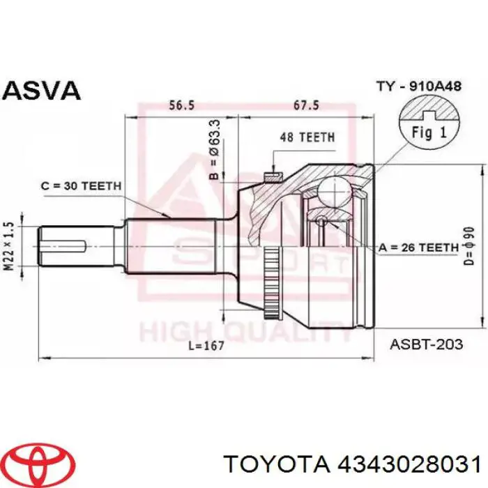  4343028031 Toyota