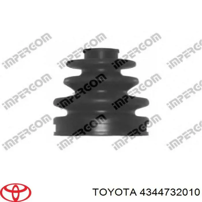 Пильник шарніра кутових швидкостей зовнішній передній Toyota 4344732010 ціна, від 8.94 USD