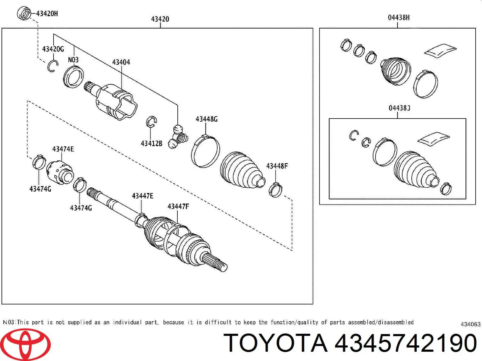  Toyota 4345742190 ціна, від 57.00 USD