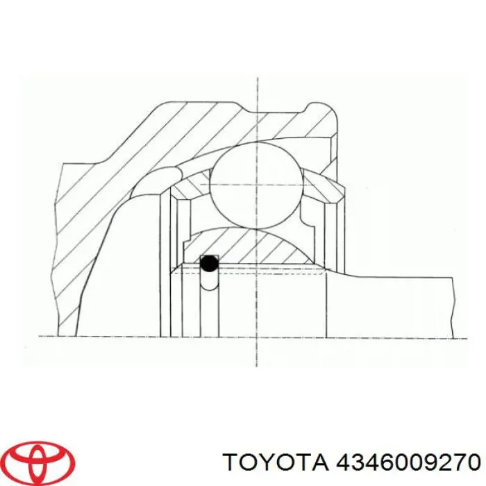 Купити 4346009270 Toyota Шарнір приводу зовнішній