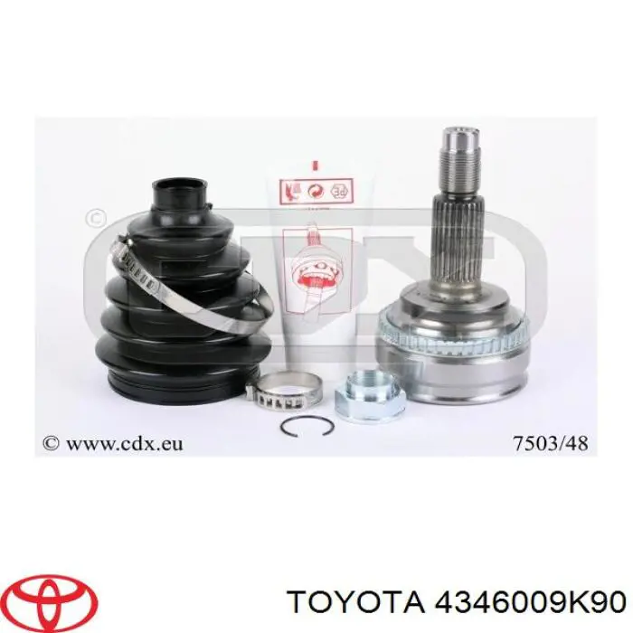 ШРУС зовнішній передній, правий Toyota 4346009K90 ціна, від 31.98 USD