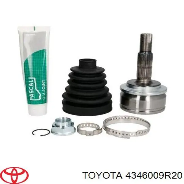 ШРУС зовнішній передній, правий Toyota 4346009R21 ціна, від 25.33 USD
