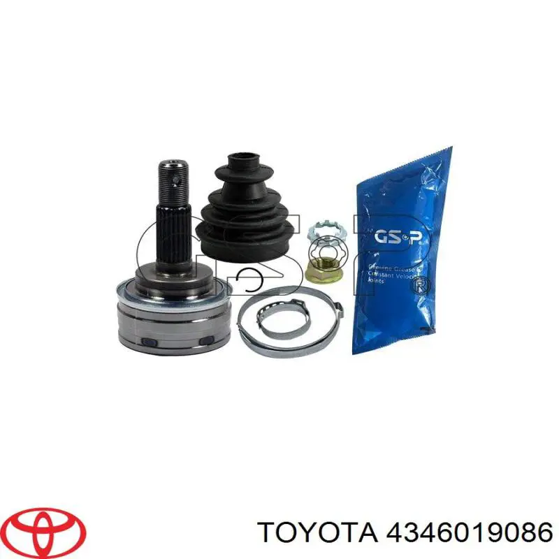 Граната колісна Toyota 4346019086 ціна, від 55.19 USD