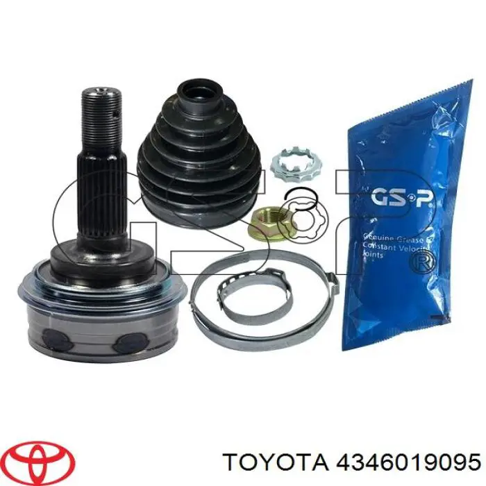 Граната колісна Toyota 4346019095 ціна, від 24.70 USD