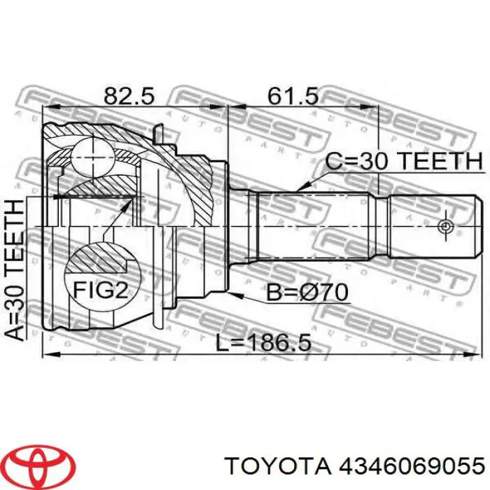 Купити J51021 Tangun Піввісь права