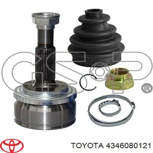 Граната колісна Toyota 4346080121 ціна, від 30.54 USD