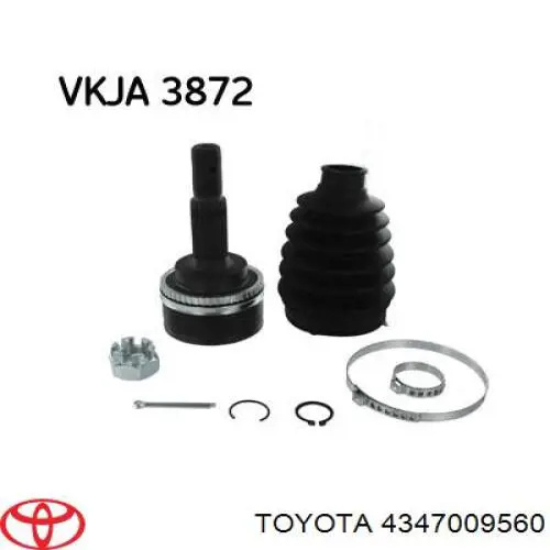 Купити 4347009560 Toyota Шарнір приводу зовнішній