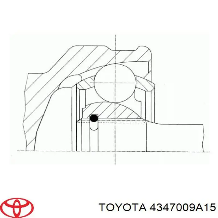ШРУС зовнішній передній 4347009A15 Toyota