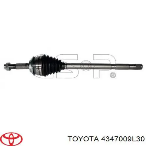 434100W220 Toyota Привід передній правий