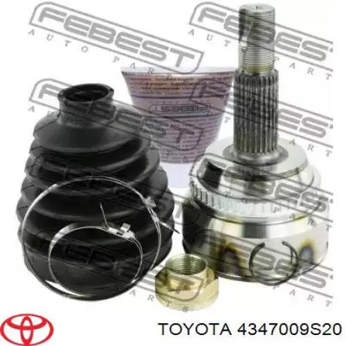 4347009S20 Toyota Привід передній правий