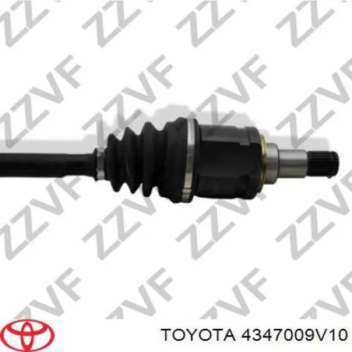 Піввісь передня, права Toyota 4347009V10 ціна, від 126.69 USD
