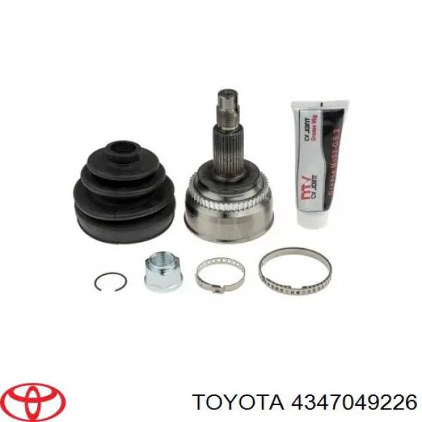 Піввісь (привід) передня, ліва 4347049226 Toyota