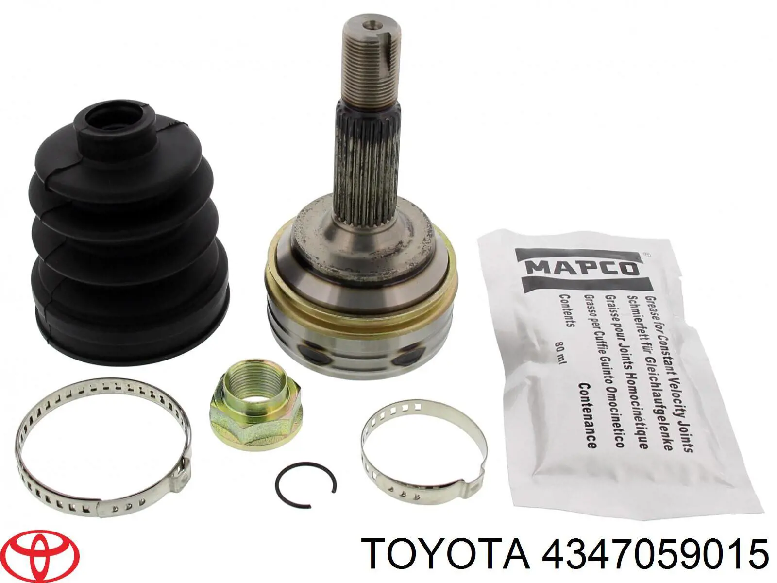 4347059015 Toyota Привід лівий