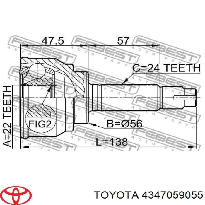  4347059055 Toyota