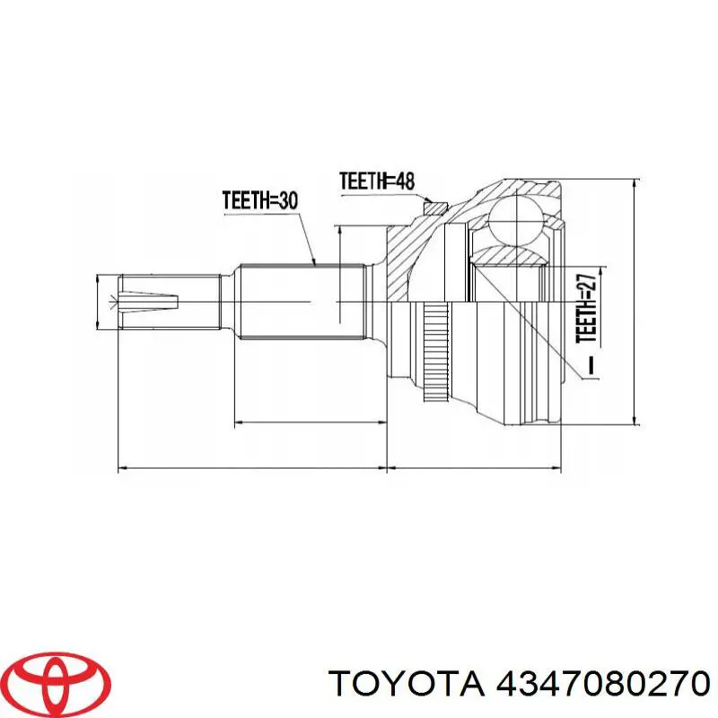  4347080270 Toyota