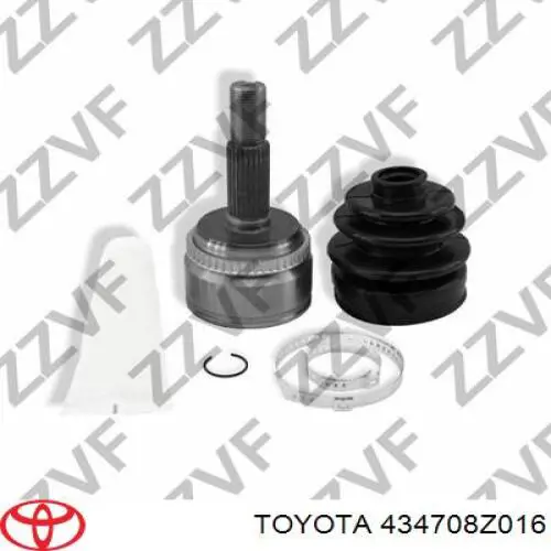434708Z254 Toyota Привід лівий