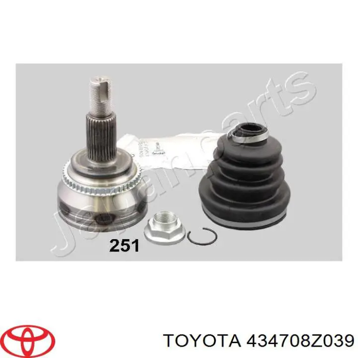 Граната колісна Toyota 434708Z039 ціна, від 37.58 USD