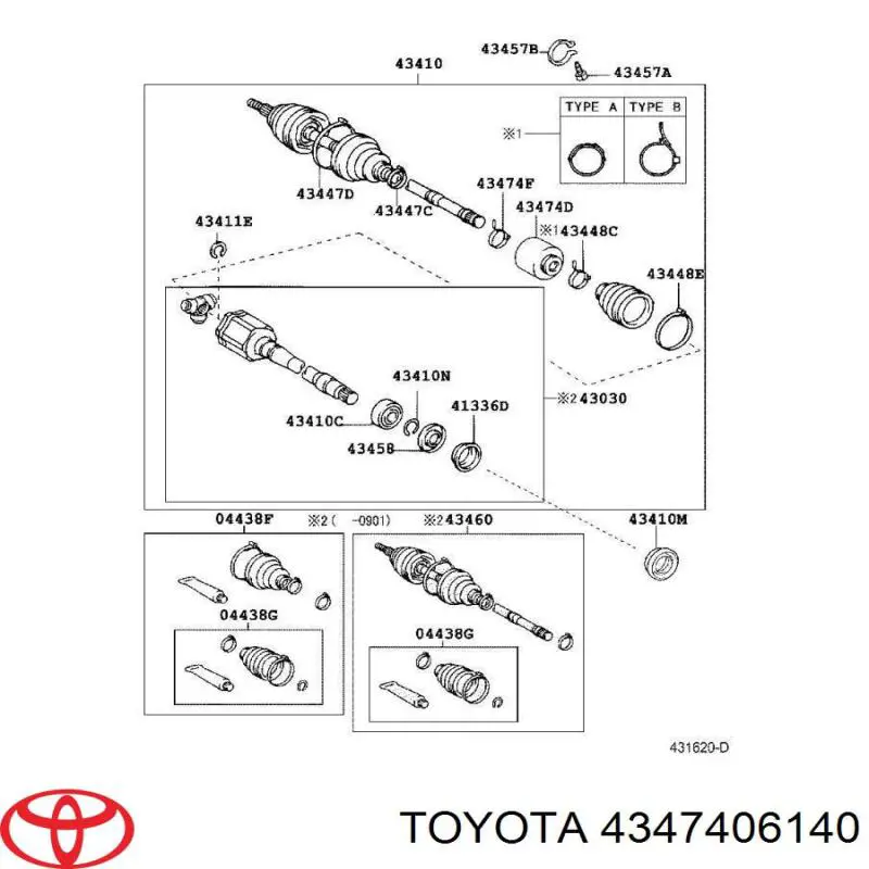  4347406140 Toyota