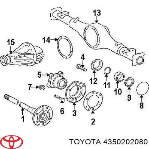 Купити 4350202080 Toyota Маточини передніх коліс