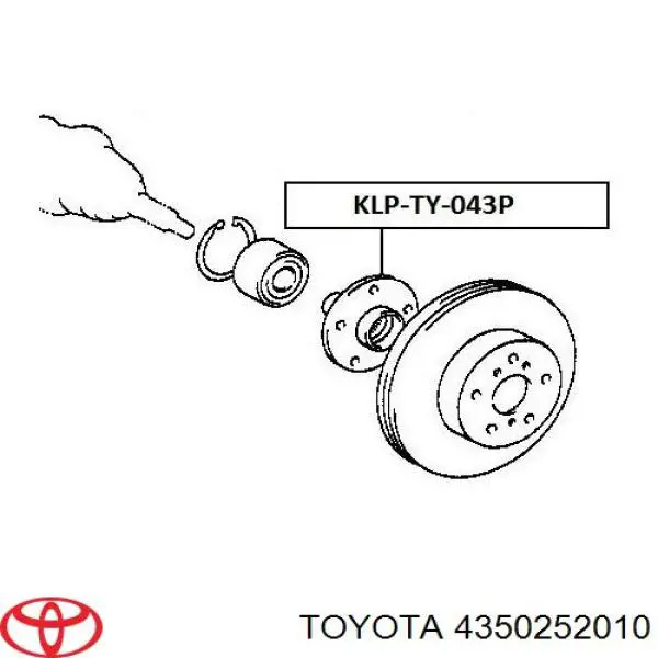Маточина колеса передня Toyota 4350252010 ціна, від 24.50 USD