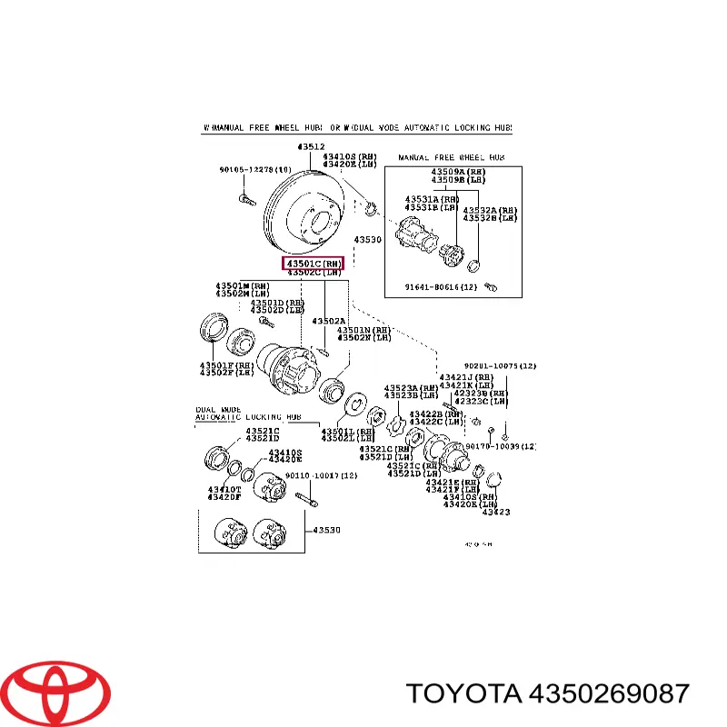 4350269087 Toyota