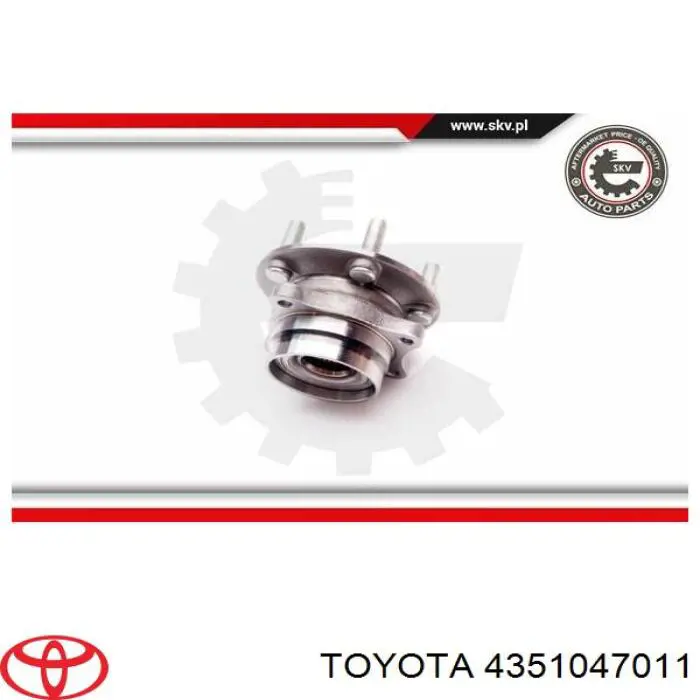 Маточина передня 4351047011 Toyota