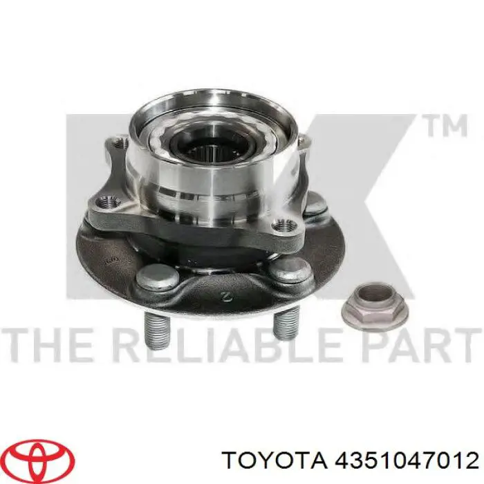Маточина колеса передня Toyota 4351047012 ціна, від 73.89 USD