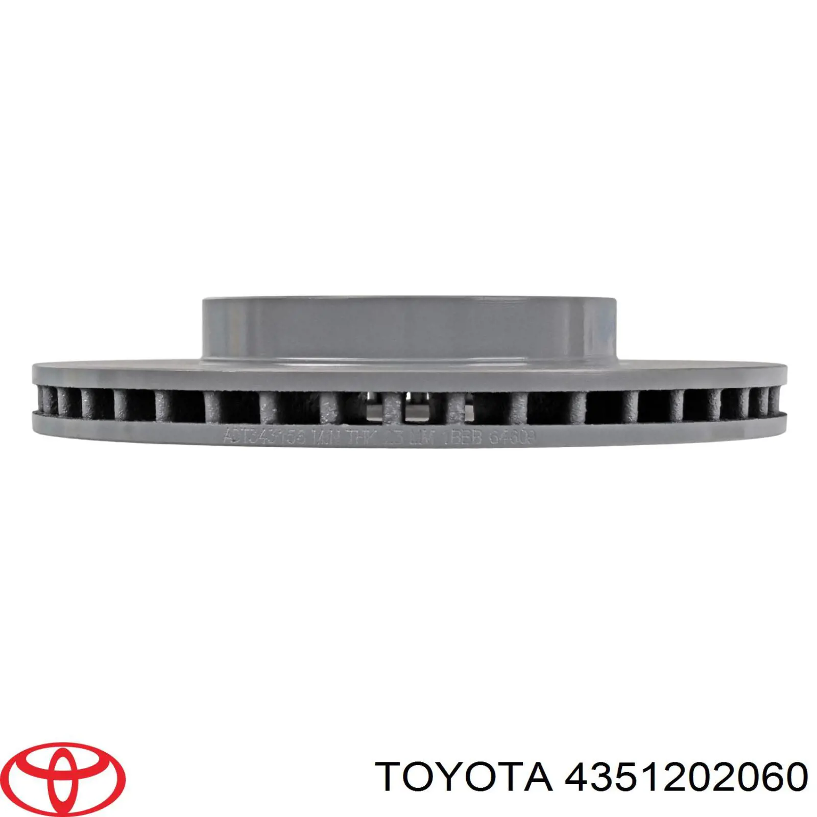Диск гальмівний передній Toyota 4351202060