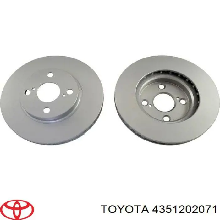 Диск переднього гальма Toyota 4351202071 ціна, від 37.89 USD