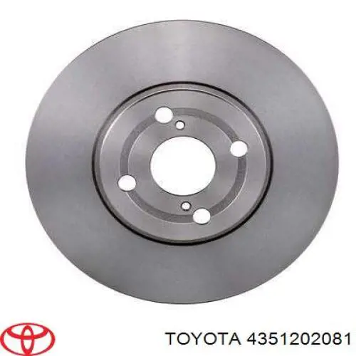 Диск гальмівний передній Toyota 4351202081