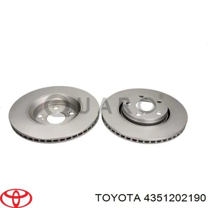 Диск переднього гальма Toyota 4351202190 ціна, від 52.83 USD