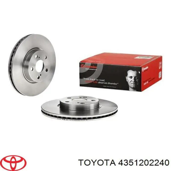 Гальмівні диски передні 4351202240 Toyota