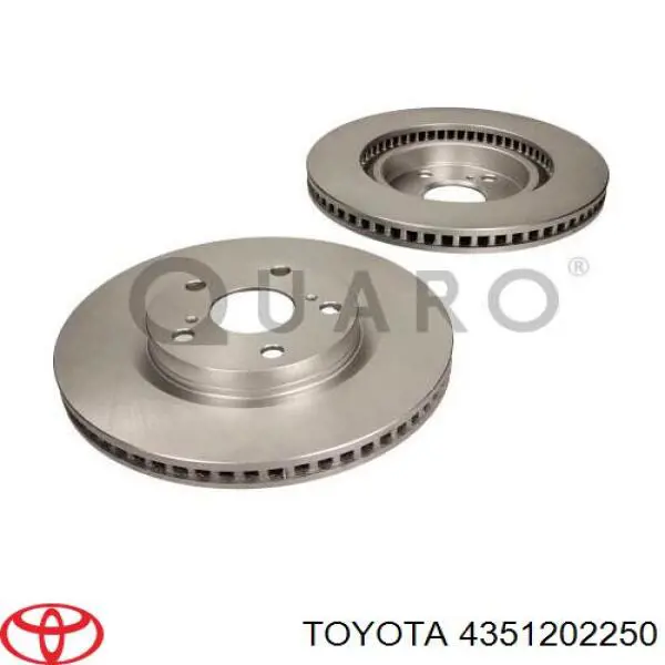 Гальмівні диски передні 4351202250 Toyota