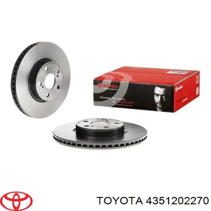 4351202270 Toyota Гальмо дискове переднє