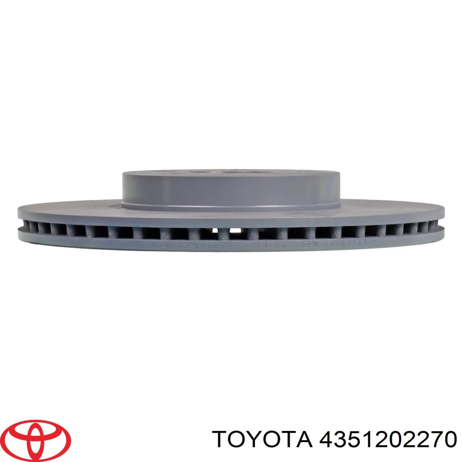 Диск переднього гальма Toyota 4351202270 ціна, від 33.89 USD