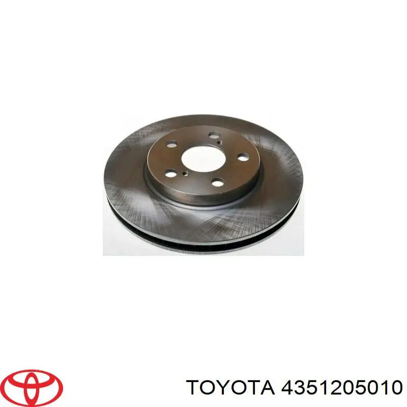 Диск гальмівний передній Toyota 4351205010