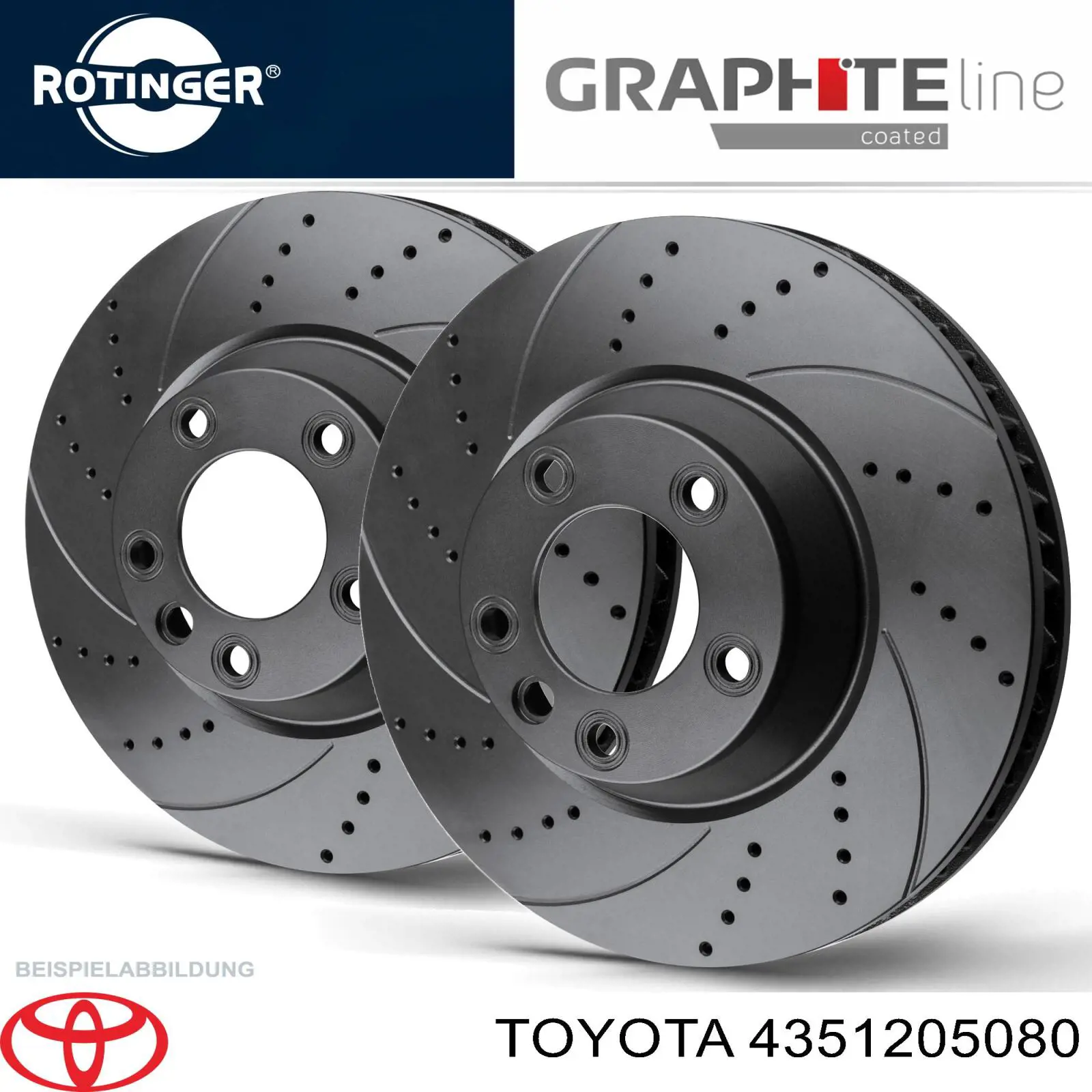 4351205080 Toyota Гальмо дискове переднє