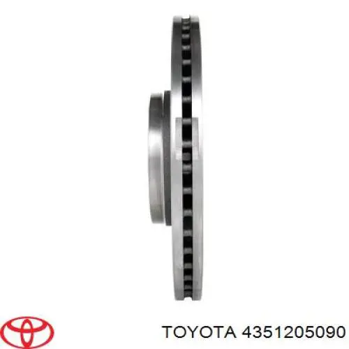 Гальмівні диски передні 4351205090 Toyota